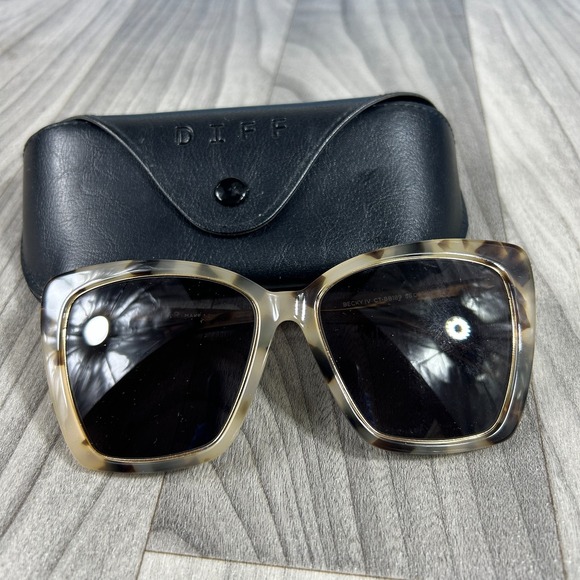 DIFF Becky IV CT-BB189 Glasses Cat‎ Eye Cream Tortoise Polarized  56-16-145 main image 5
